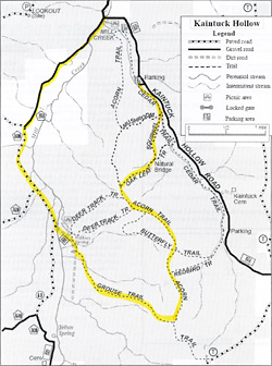 Kaintuck Hollow Trail Map